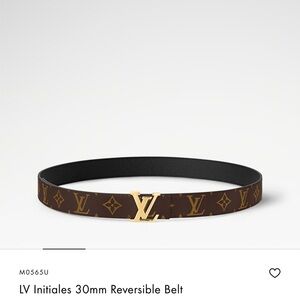 Louis Vuitton Monogram Brown and Black Belt